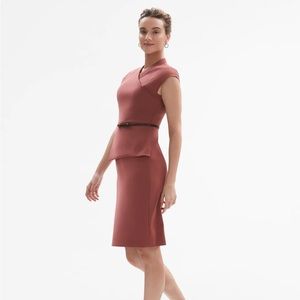 MM. LAFLEUR elecia dress Womens Business Casual Workwear Classy Brick Red 12